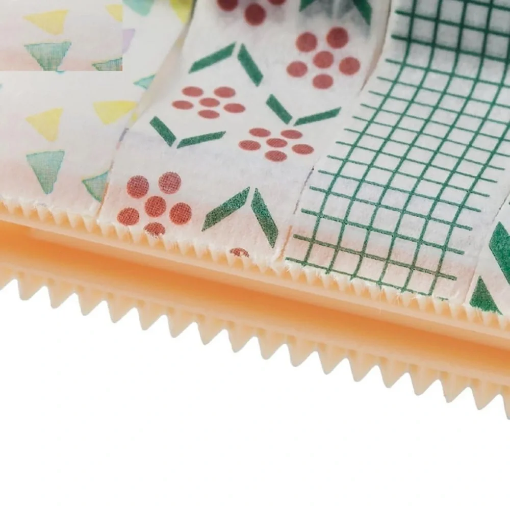 1-4 Pack Washi Tape Dispenser Transparent & Green Acrylic (3 more 4 pack avail)